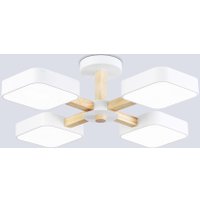 Подвесная люстра Hotpoint FL4879/4 WH/WD (белый/дерево)