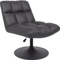 Интерьерное кресло AksHome Grande (экокожа, винтажный черный WATUSI 16/черный)