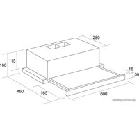 Кухонная вытяжка Pyramida TL 60/D White