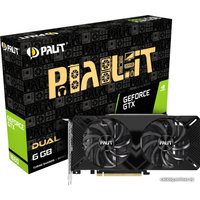 Видеокарта Palit GeForce GTX 1660 Dual 6GB GDDR5 NE51660018J9-1161C