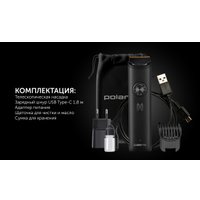Триммер для бороды и усов Polaris PHC 2100 (черный)