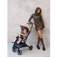 Коляска прогулочная «книга» Amarobaby Airy (бежевый)