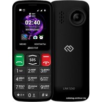 Кнопочный телефон Digma Linx S240 (черный)