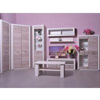 Шкаф-пенал Anrex Olivia 1V1D Вудлайн Кремовый/Дуб Анкона