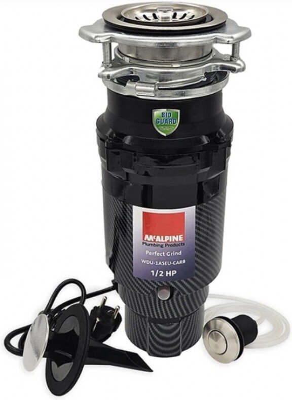 Измельчитель пищевых отходов McAlpine Perfect Grind Slim WDU-1ASEU-CARB