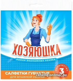 Салфетка хозяйственная Хозяюшка губчатые (3 шт)