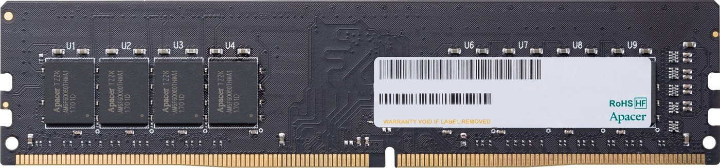 

Оперативная память Apacer AU08GGB32CSYBGH 8ГБ DDR4 3200 МГц EL.08G21.GSH