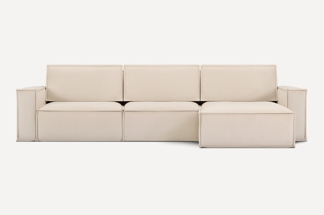 

Угловой диван Divan Эби-2 Velvet Light 260049 (бежевый)