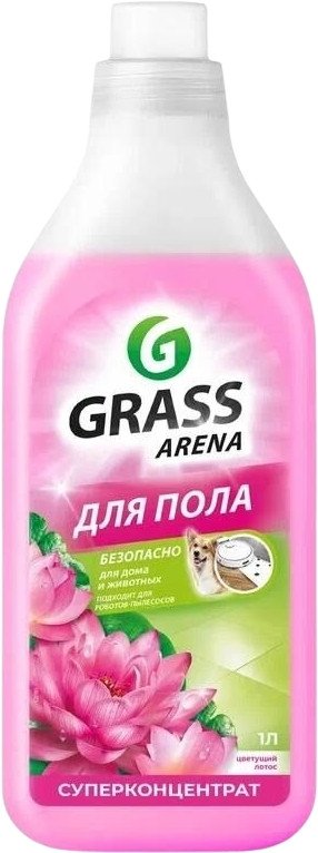 Средство для напольных покрытий Grass Arena С полирующим эффектом цветущий лотос 1 л