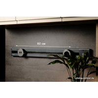 Трековая розетка AVEL шинопровод 60 см + 1 ЕВРО розетка + 1 USB (серый)