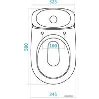 Унитаз напольный Santek Римини (1WH302130)