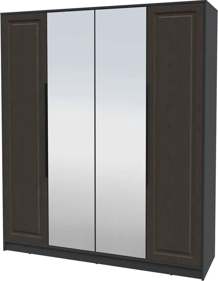 

Шкаф распашной Интерлиния Концепт КТ-Ш4з Деко (антрацит/дуб английский)