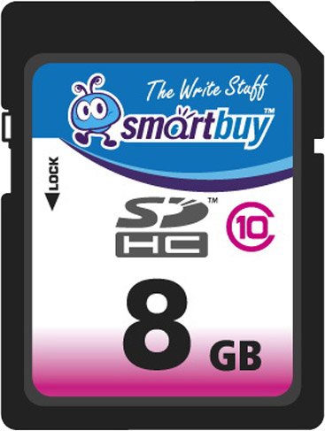 

Карта памяти SmartBuy SDHC (Class 10) 8GB (SB8GBSDHCCL10)