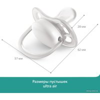 Пустышка Philips Avent ultra air SCF349/01 (2 шт)