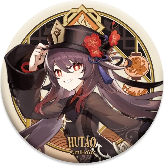 Значок miHoYo Liyue Harbour Character Can Badge Hutao GEN109