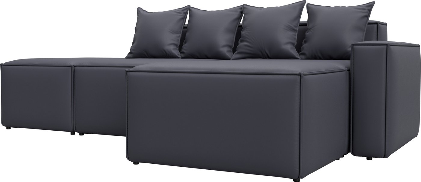 

Угловой диван Лига диванов Лига-063 угол правый 129791 (экокожа Grifon 15 серый)