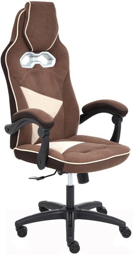 Игровое (геймерское) кресло TetChair Arena (флок, коричневый/бежевый)
