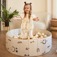 Сухой бассейн UNIX kids Kids Smile 100 см (camel)