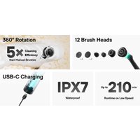 Щетка для мытья посуды Hoto Wand Cordless Spin Scrubber