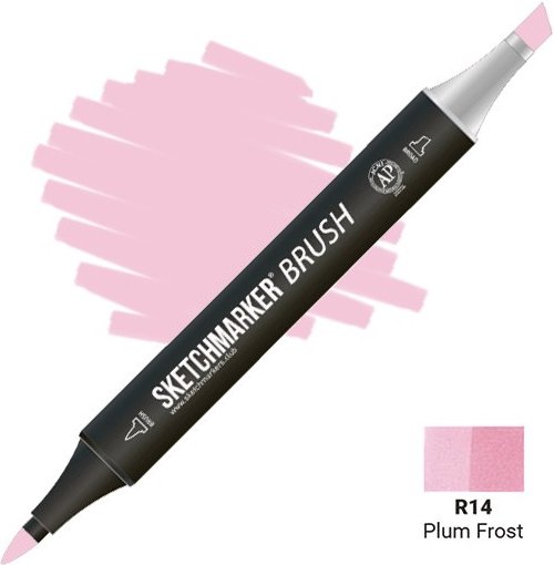

Маркер художественный Sketchmarker Brush Двусторонний R14 SMB-R14 (морозная слива)