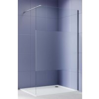 Душевая стенка Aquatek Walk in с держателем 100x200 AQ.WI.100.3GM (оружейная сталь/прозрачное стекло)