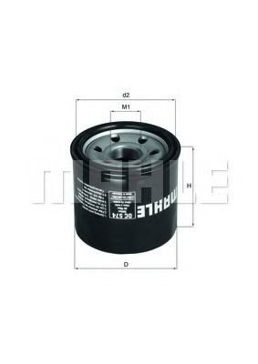 

Масляный фильтр Mahle Knecht OC574