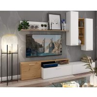 Стенка Stolline Грация СТЛ.411.01 (дуб дикий/белый)