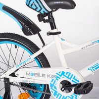 Детский велосипед Mobile Kid Slender 18 (белый/голубой)