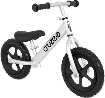 Беговел Cruzee UltraLite черные колеса (серебристый)