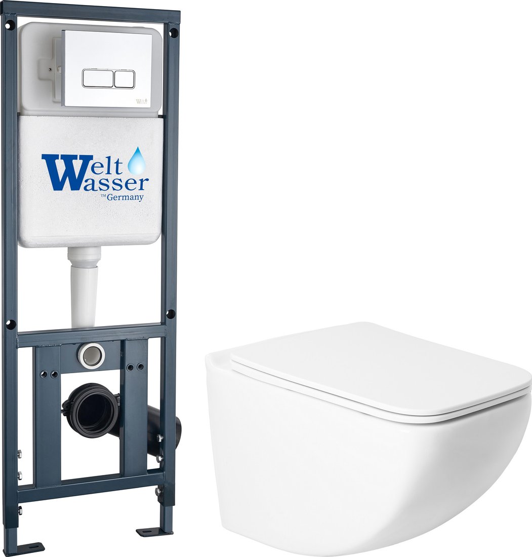 

Унитаз подвесной Saniteco KW-99048 + 410 + 410 SE CR