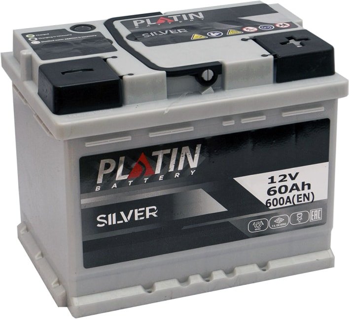 

Автомобильный аккумулятор Platin Silver R+ (60 А·ч)