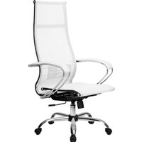 Офисное кресло Metta SK-1-BK Комплект 7, Ch ов/сеч (пластиковые ролики, белый)