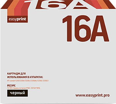 

Картридж easyprint LH 16A (аналог HP Q7516A)