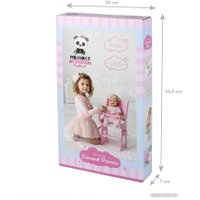Стульчик для кукол Leader Toys Diamond Princess для кормления 72119 (розовый)