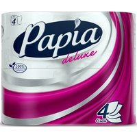 Туалетная бумага Papia Deluxe (4 слоя, 4 рулона)