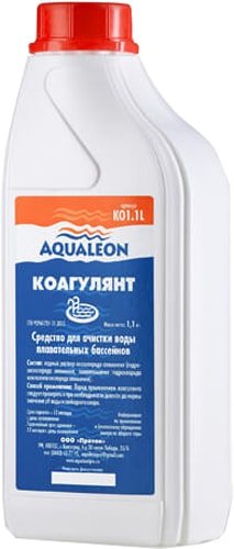 

Химия для бассейна Aqualeon Коагулянт жидкий 1.1кг