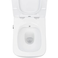 Унитаз подвесной Roxen Cube bidet в комплекте с инсталляцией StounFix Dual Fresh 6 в 1 968439 (кнопка: сатин)
