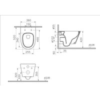 Унитаз подвесной Vitra M50 Tornado VortexFlush 8302B003-6404