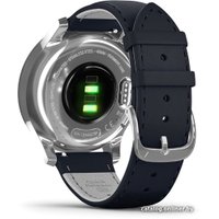 Гибридные умные часы Garmin Vivomove Luxe (серебристый/темно-синий)