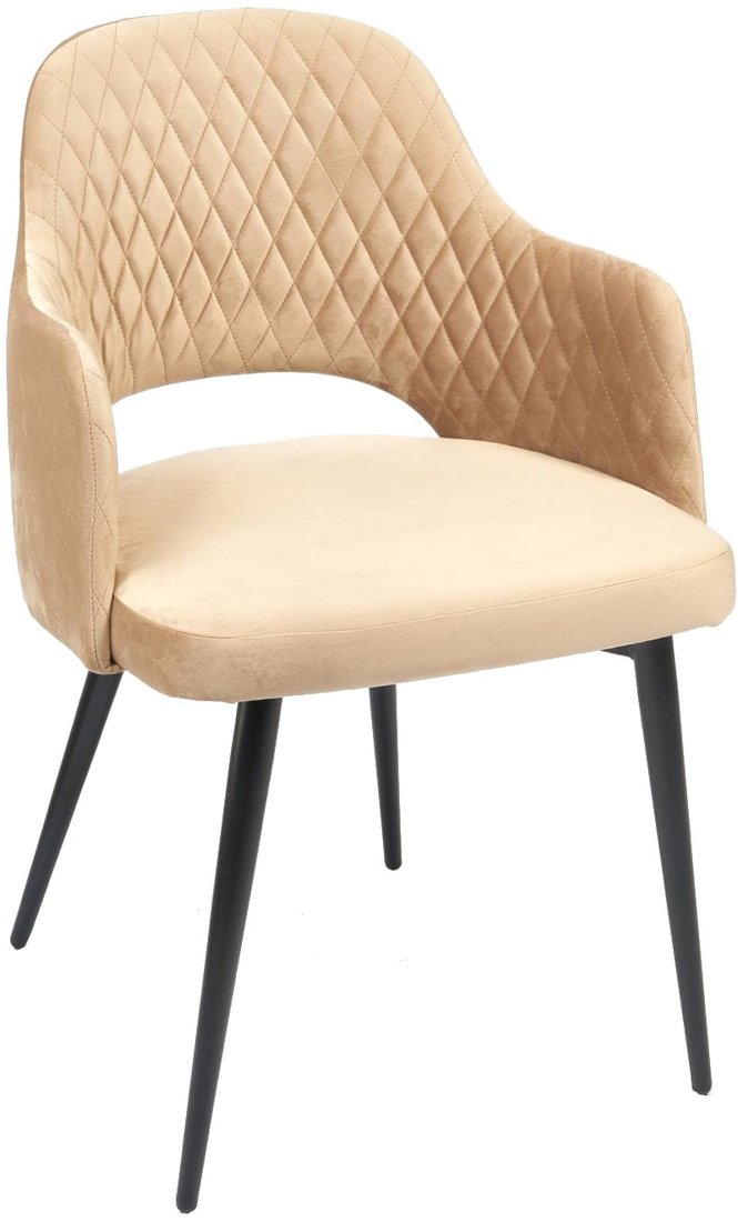 

Стул с подлокотниками TetChair Valkyria mod. 711 (бежевый barkhat 5/черный)