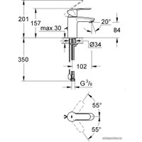 Смеситель Grohe Eurostyle Cosmopolitan S-Size [3355720E]