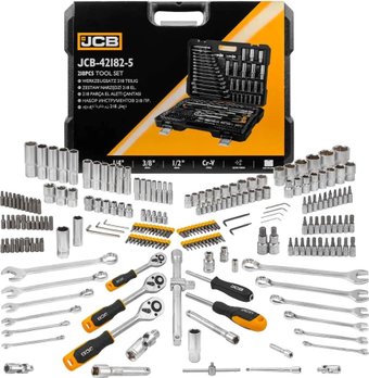 Универсальный набор инструментов JCB 42182-5 (218 предметов)