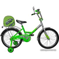 Детский велосипед Amigo 001 Pionero 14 (серебристый/зеленый)