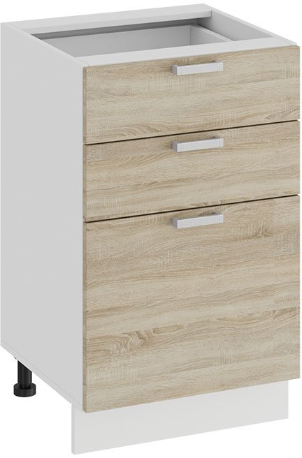 

Шкаф напольный Трия Гранита 1Н5Я3 (белый/дуб сонома)