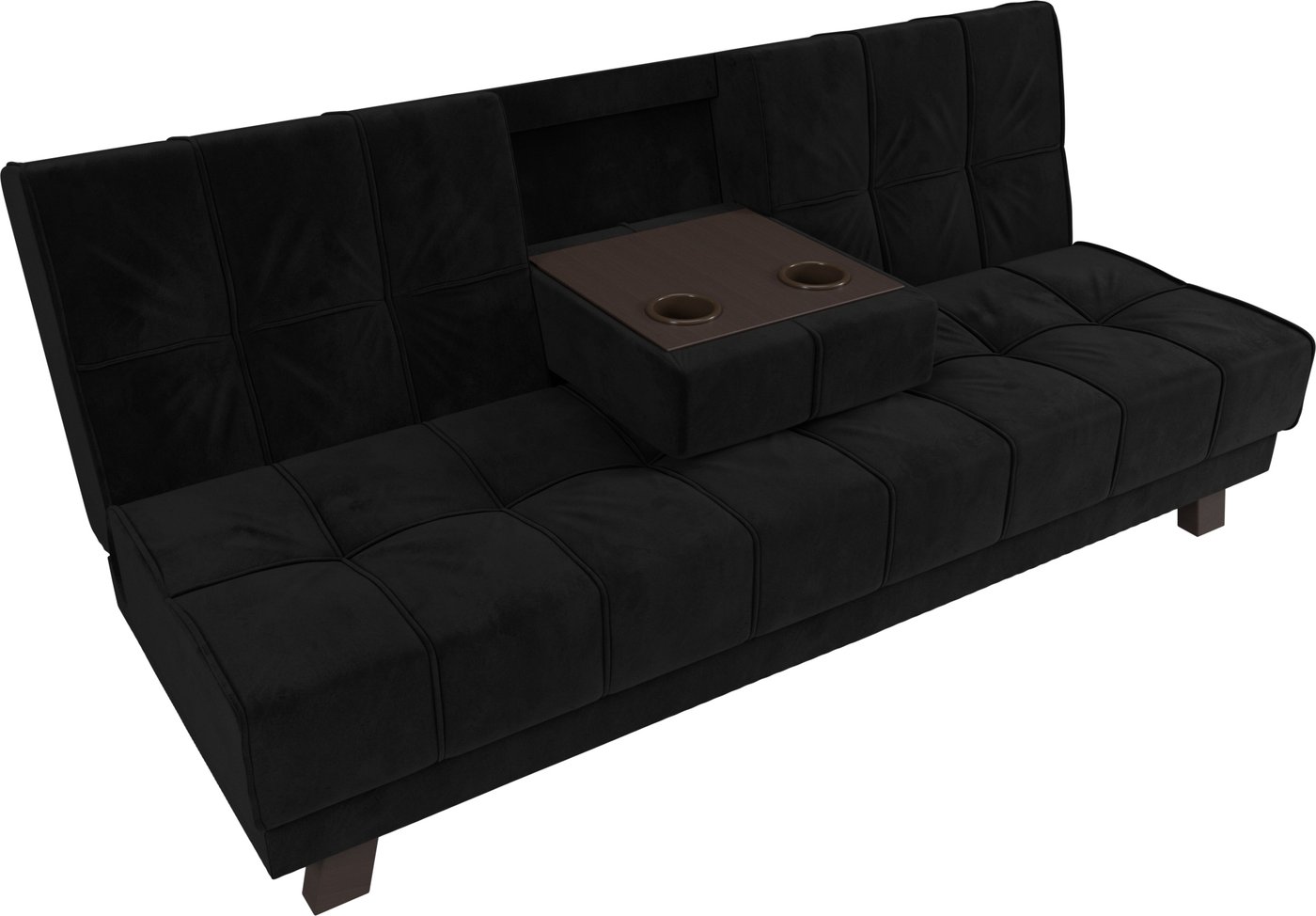 

Диван Mio Tesoro Винсент (велюр, черный)