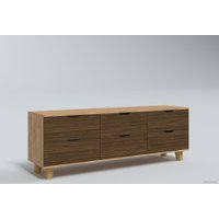 Комод Миркомодоф Майн 10 (дуб крафт золотистый/дуб бурбон)