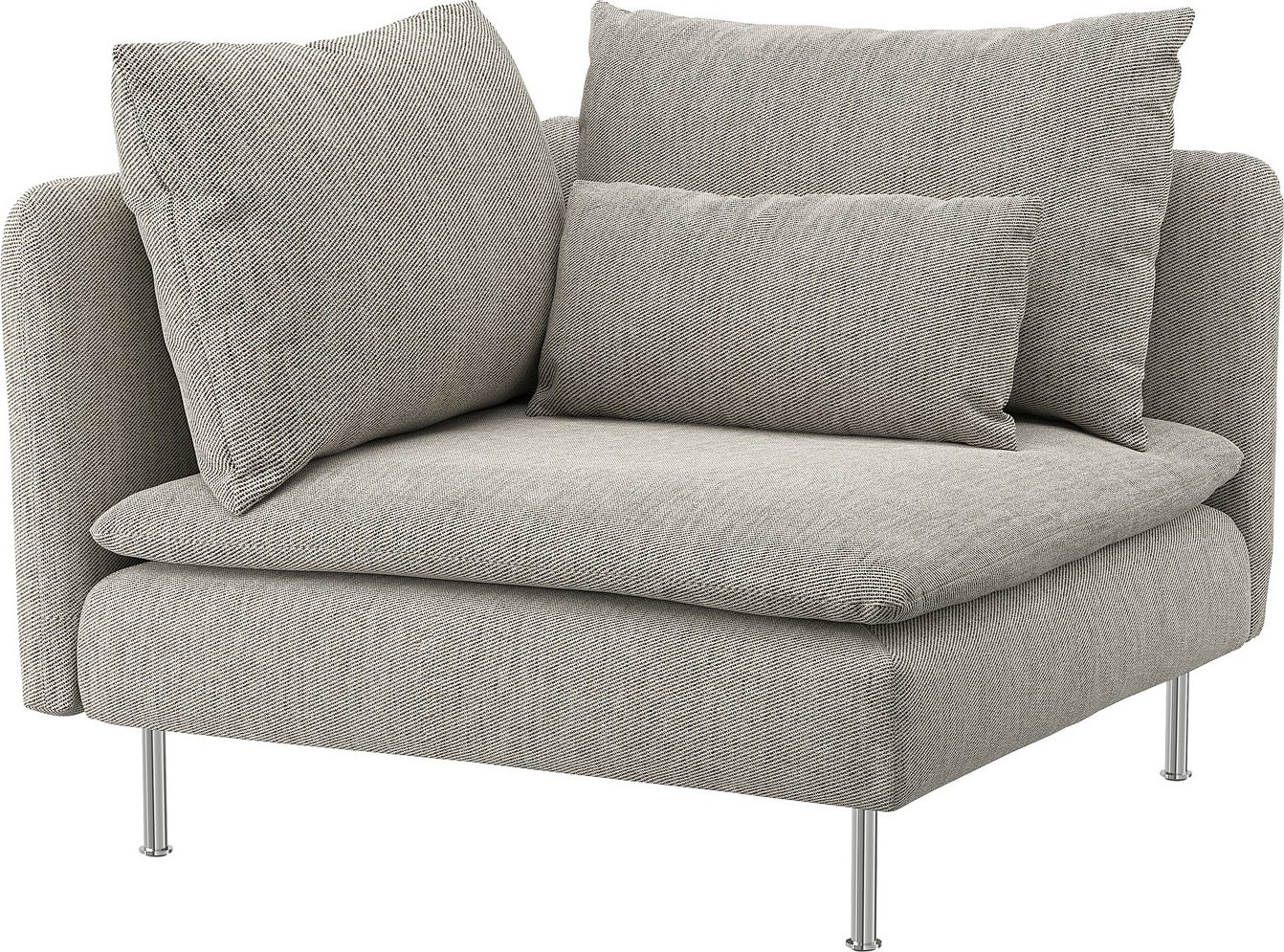 Угловой диван Ikea Soderhamn Viarp бежевый/коричневый s79305625