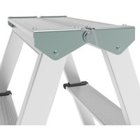 Лестница-стремянка Новая высота NV 112 алюминиевая двухсторонняя 2x6 ступеней