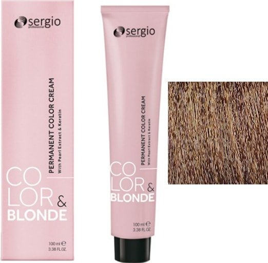 

Крем-краска для волос Sergio Professional Color&Blonde 8.003 блондин натуральный карамельный