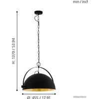 Подвесная люстра Eglo Covaleda 1 43353